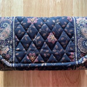 Vera Bradley Vintage Black Walnut Crossbody Wallet
